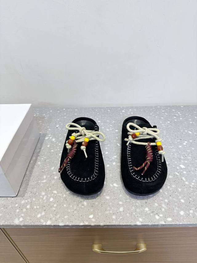 Laberthree Niche Fashion Brand 25Ss Spring/Summer New Arrival Boken Half-Slip-On
