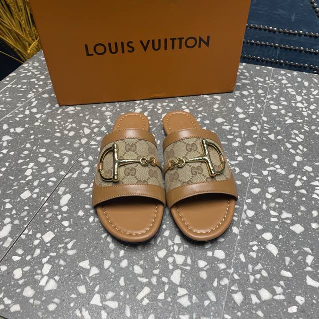 Gucci's Latest D-Ring Buckle Sandals, With The Boutique, Top-Tier Version, 1:1 R