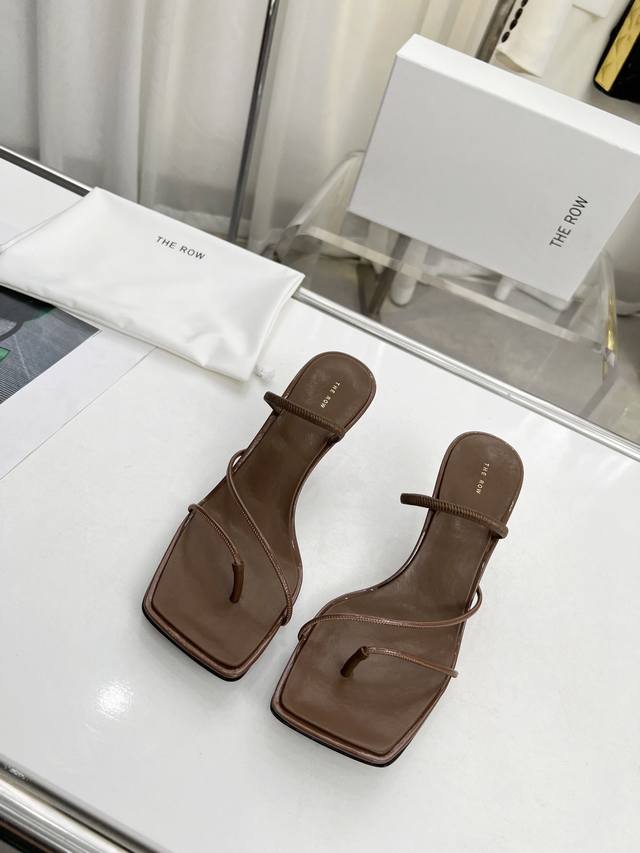 The Row Three-Strap Cat-Heel Sandals, The Latest Toe-Post Sandals. From A Young