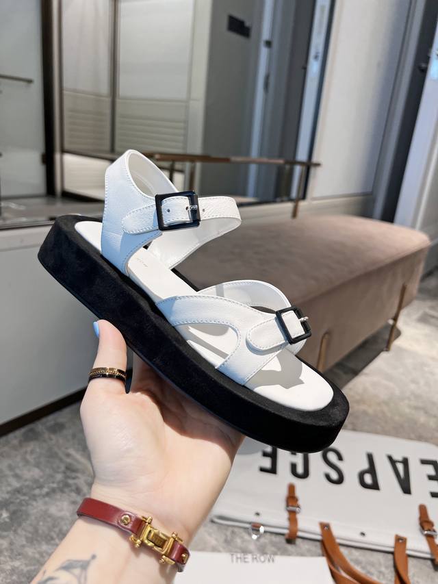 The Row Thick-Soled Beach Sandals A Super-Popular Item On Instagram, Minimalist