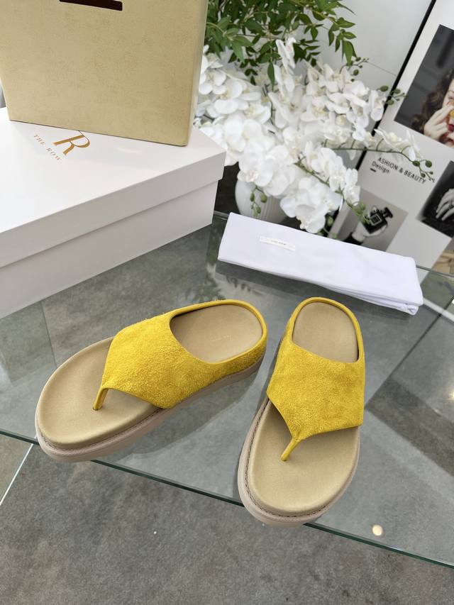 High-Quality Factory-Direct The Row 25 Spring/Summer New Simple Round-Toe Flip-F