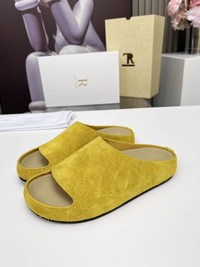 High-Quality Factory-Direct The Row 25 Spring/Summer New Simple Round-Toe Slippe