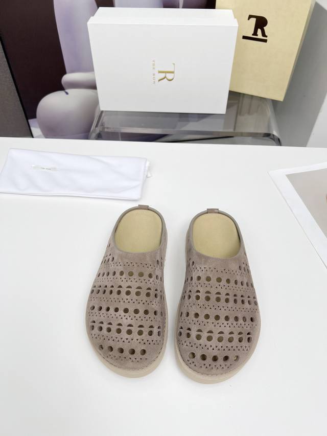 High-Quality Factory-Direct The Row 25 New Geometric Cut-Out Thick-Soled Toe-Cov