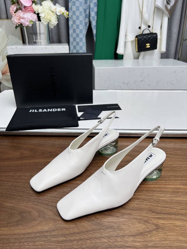 High-Quality Factory-Direct Jilsander 24 Spring/Summer Minimalist Square-Toe Pc