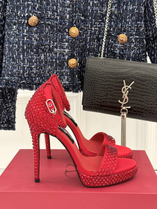 Factory Price Doolce&Gabbana 24S Spring/Summer New Arrival Crystal-Embellished S