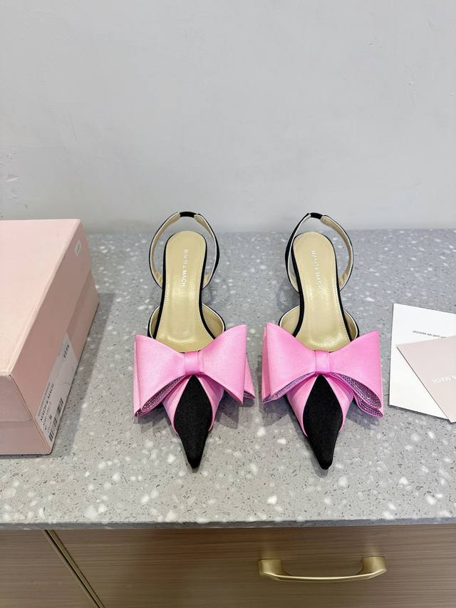Mach & Mach 25Ss Spring/Summer New Arrival, Rhinestone-Embellished, Bow, Cat-Hee