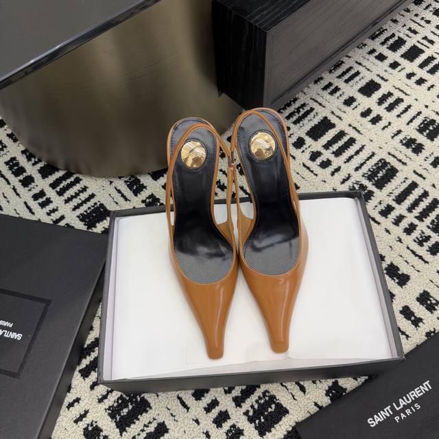 Top-Tier Version Sain*Laurent 2025 Brand-New Spring And Summer Wedge Sandals! Ho