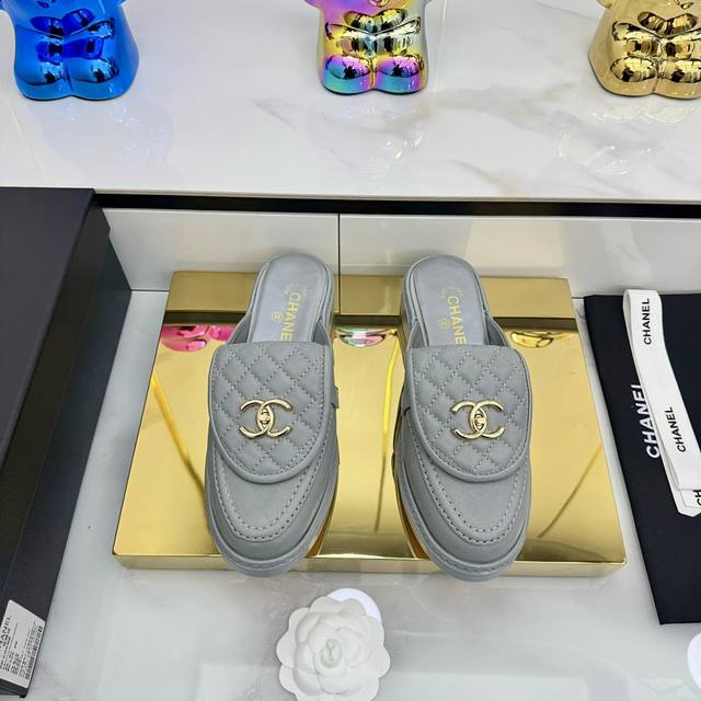 Factory Price Pp Top-Tier Version 2025 Chanel Bookbag Buckle Half-Slip-On, A Bes