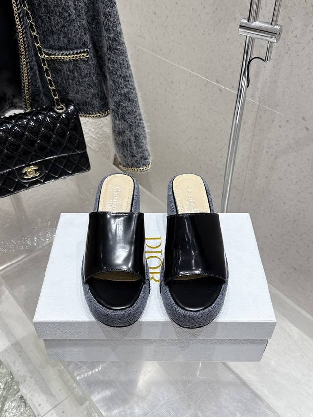 Factory 25Ss Spring/Summer New Arrival Dior D-Attitude Wedge Heel Sandals With C
