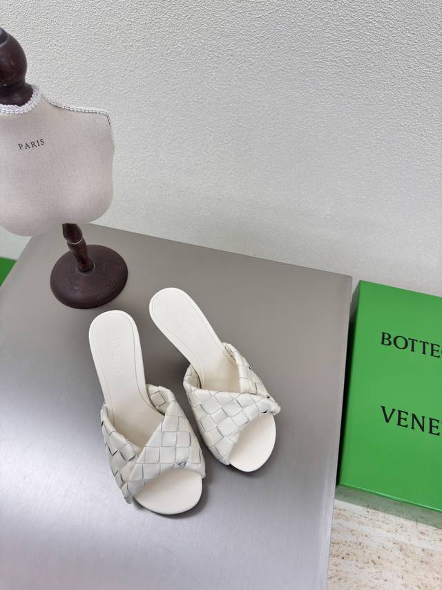 8Cm High-Heel Series Bv Blink Series Slippers 15Mm-Level Woven Single Shoes Genu