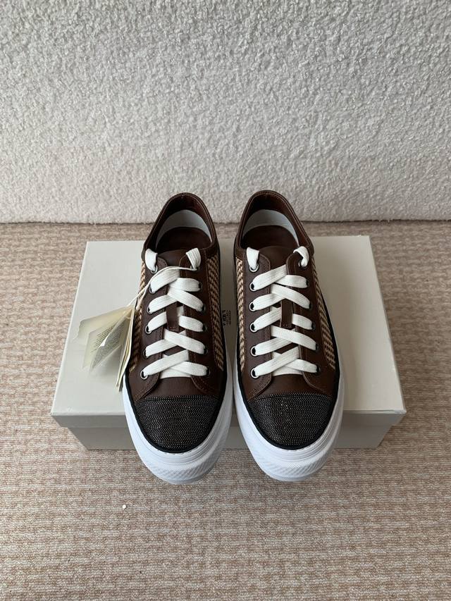 Brunello Cucinelli Classic Retro Sneakers Series Bc Is An Italian Luxury Brand.