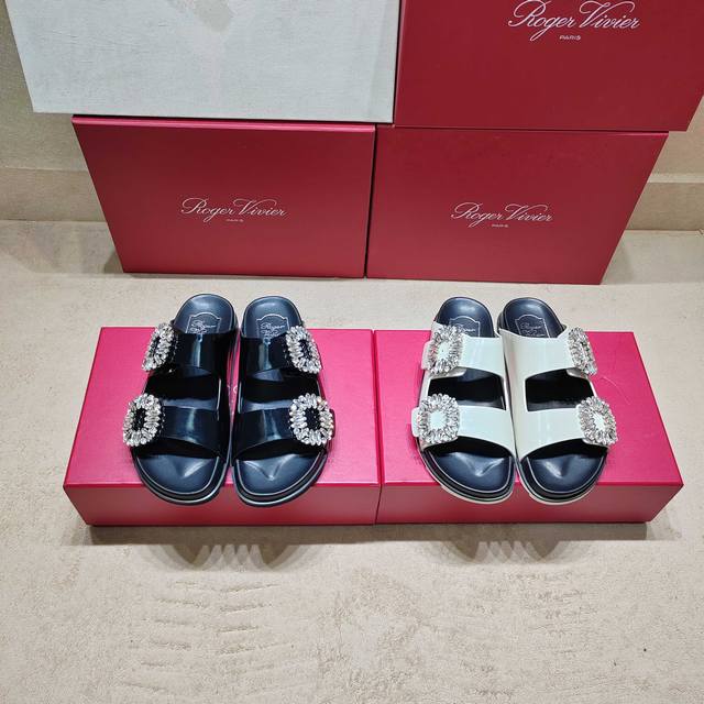 New Arrival Viv Run Series Square Diamond Casual Sandals From The Official Store