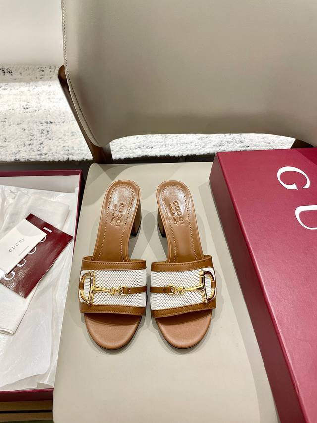 Gucci Horsebit Mid-Heel Sandals. These Women's Sandals Feature Classic Horsebit