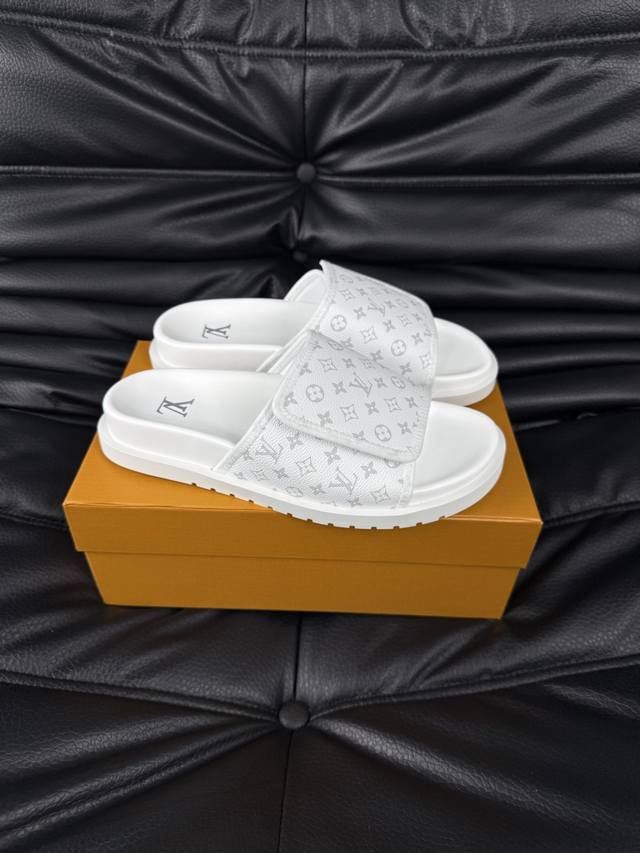 38-45 Louis V* High-End Luxury Slippers, 1:1 Premium Quality, Casual, Sunny, Rel