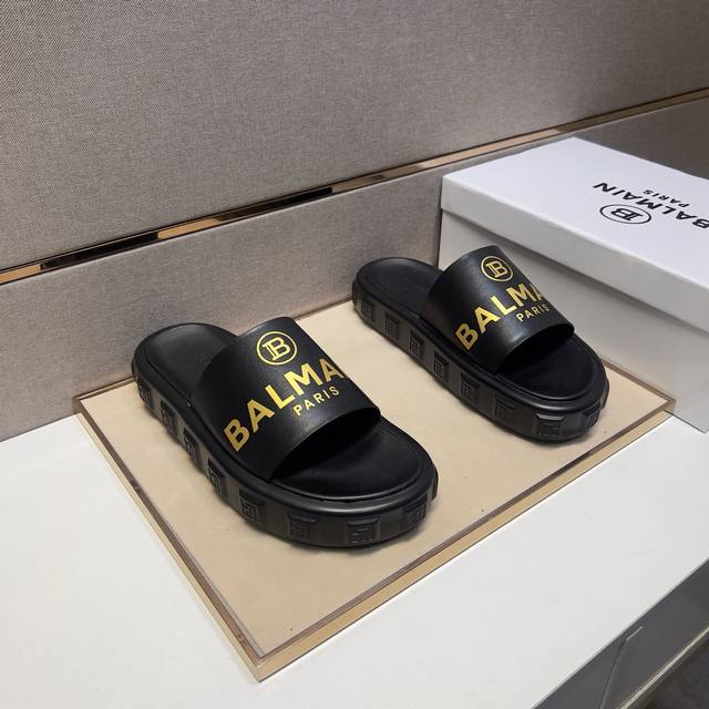 Actual Price: Balmain Men's Casual Slippers, 2025Z Cabinet Synchronized Release,
