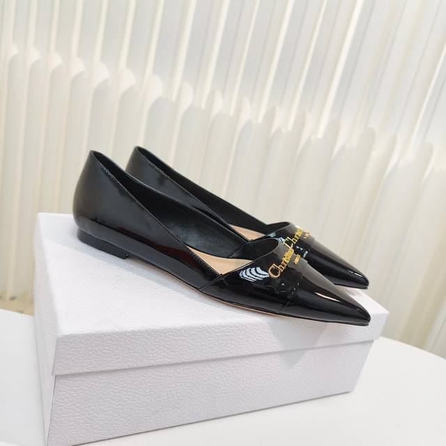 Factory Price Pp Dior 2025 Dior Spring/Summer Pointed-Toe Flat Shoes The Upper I