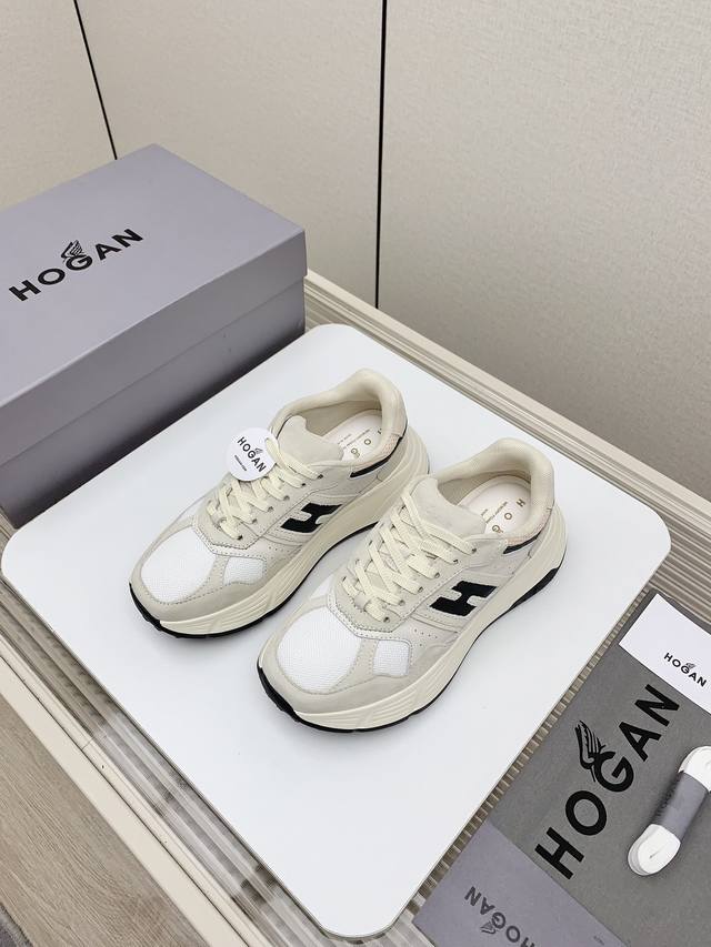 Factory-Direct Women's And Men's High-Top Hogan H669 Retro Sports Series; Couple