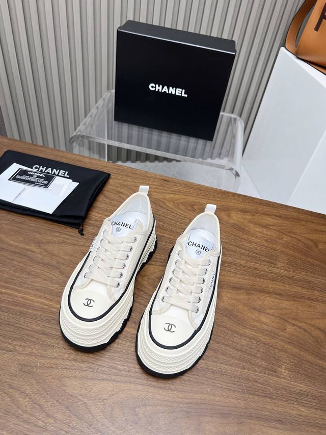 Top-Tier Version, Authentic Quality!!! Chanel 2025 Cookie Shoes Premium Casual S