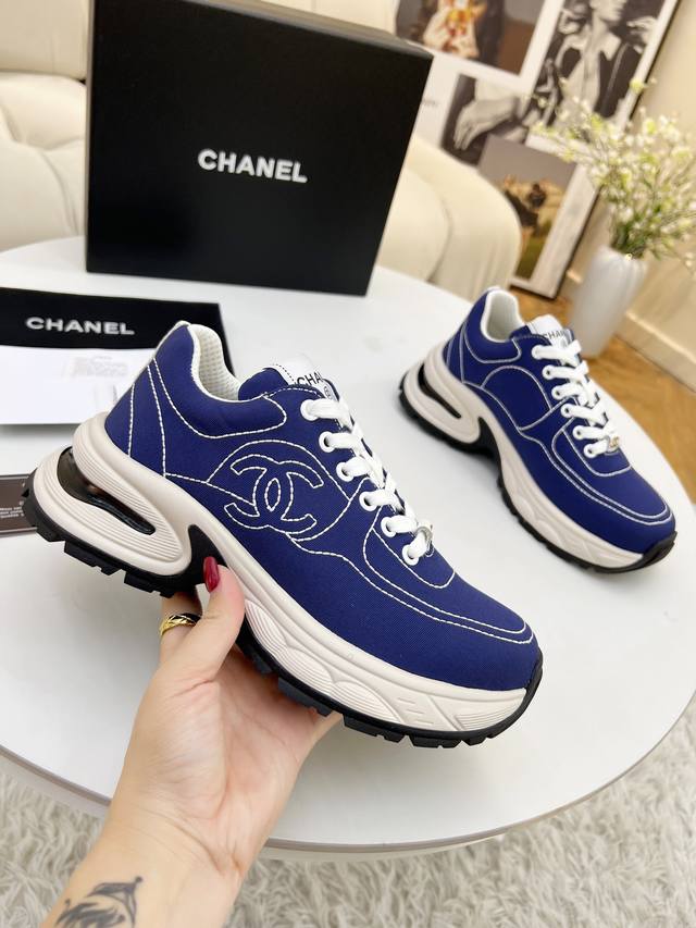 Fabric Chanel 25C Pre-Spring Resort New Shoe Style Casual Shoes A Comfortable Pa