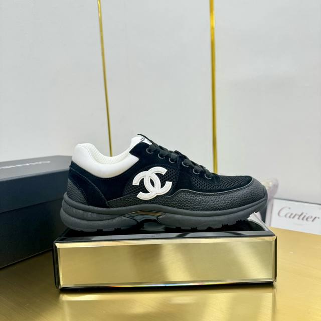 Original Calfskin Panda Shoes Chanel 24C Latest Bestseller Panda Black And White
