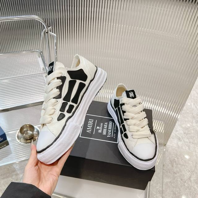 Mmy X Amiri Collaboration Debut. Black And White Clash, Unique Skeletal Lines, T