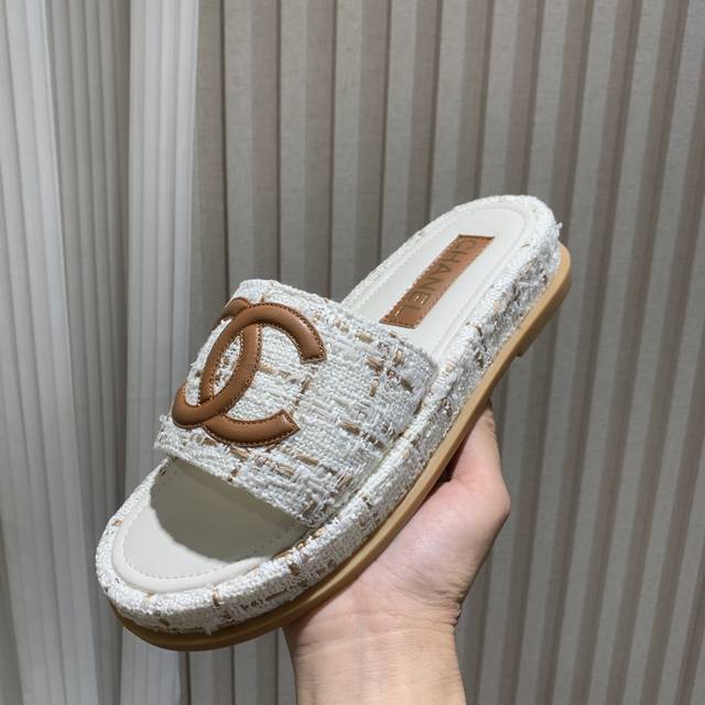 Chan~* 25Ss Spring/Summer New Arrival Slouchy Thick-Soled Slippers And Sandals.
