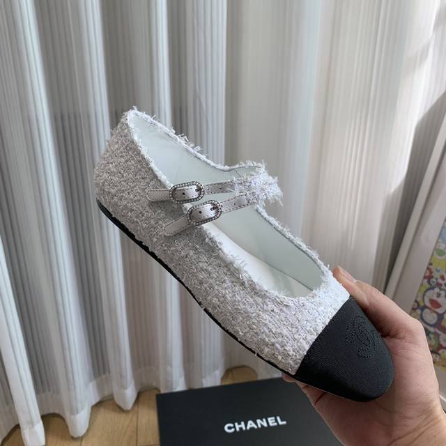 Chanel Autumn Double-Strap Mary Jane Ballet Shoes, Adorably Cute, Evoking The El
