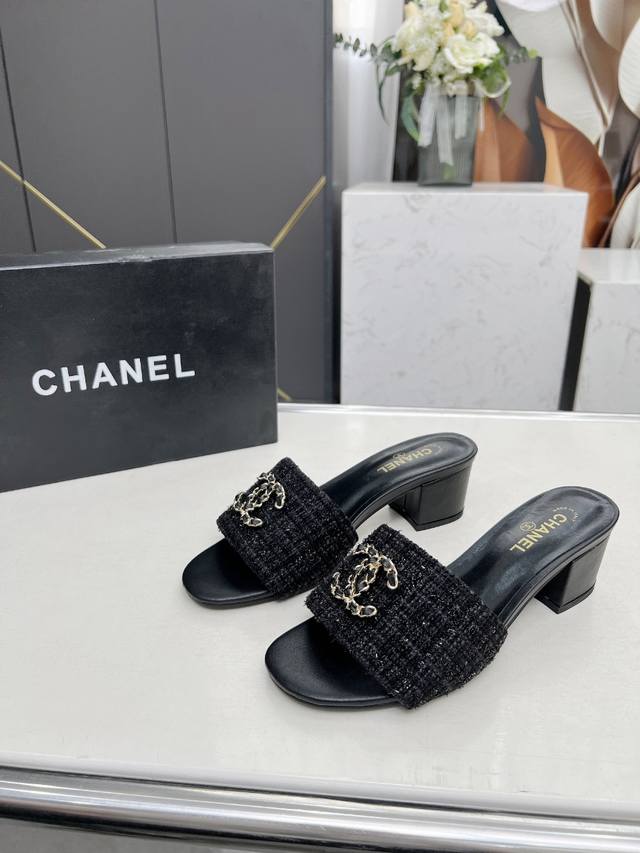 Chanel Chanel New Arrival Slippers Official Store, Sheepskin Upper, Lambskin Lin