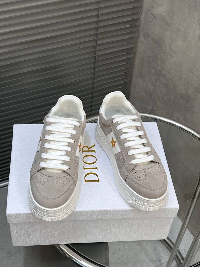 Factory-Direct High-Quality Dior Flat Sneakers Featuring Full Embroidered Iconic