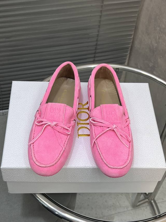 Factory-Direct Dior New Loafer Shoes, Casual Shoes. Upper: High-Gloss Cowhide Su