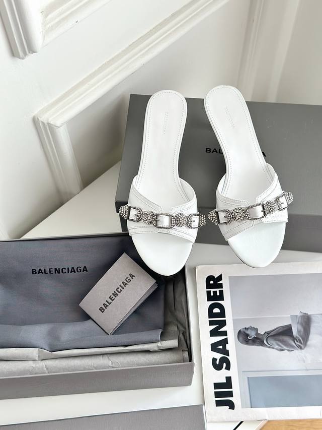 Top-Tier Version With Diamond Buckles, 280 Balenciaga Paris New Metal Stud Motor