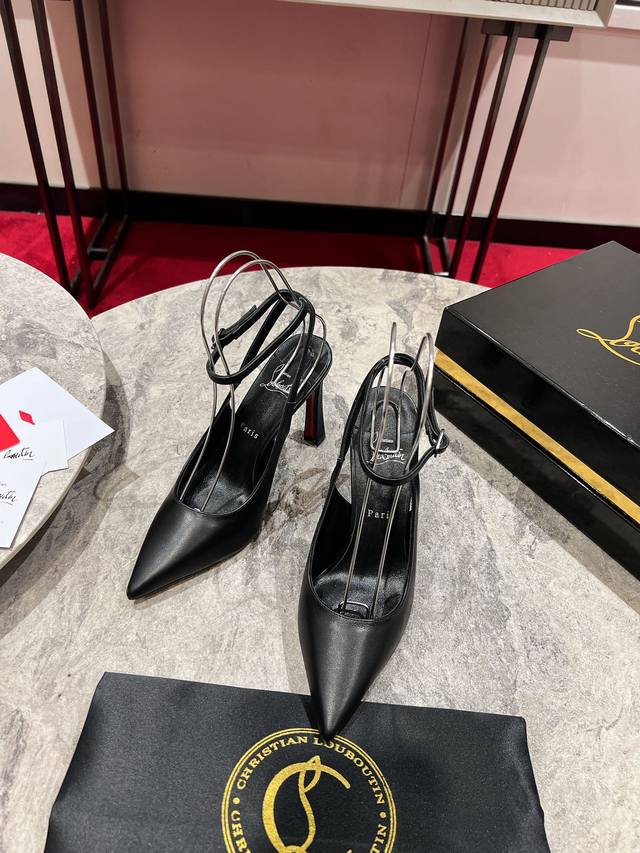 Banana Heel Open-Back W. Condoraline High-Heel Shoes With A Pointed Toe Reminisc