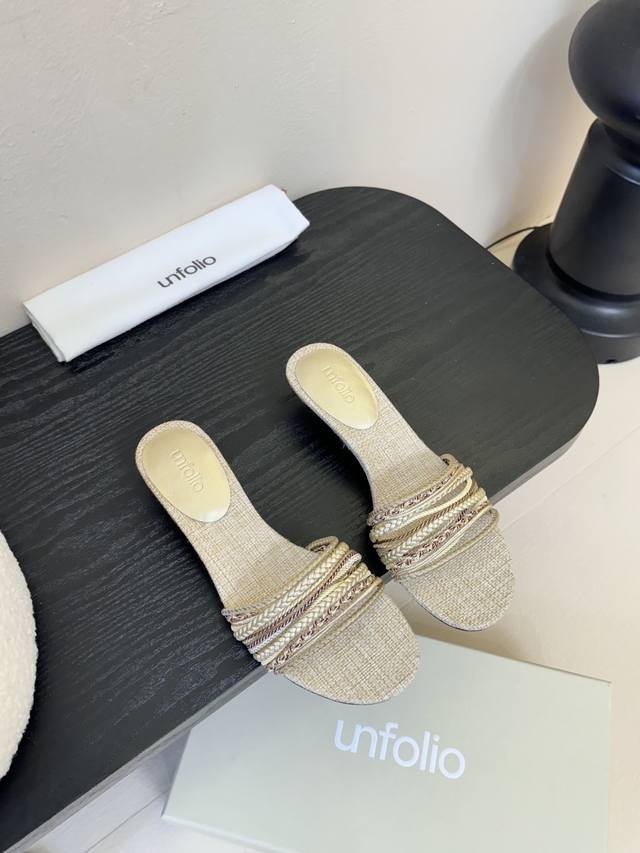 Unfolio 25Ss Summer New Arrival Slippers: Simple Yet Sophisticated, With A Criss