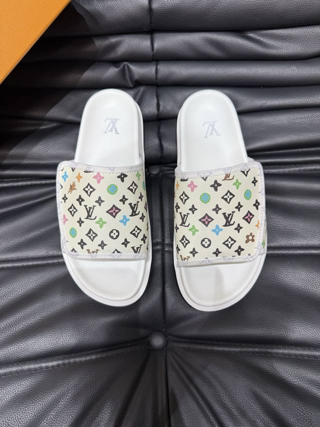 38-45 (Custom-Made) Louis V* High-End Luxury Slippers, 1:1 Premium Quality, Casu