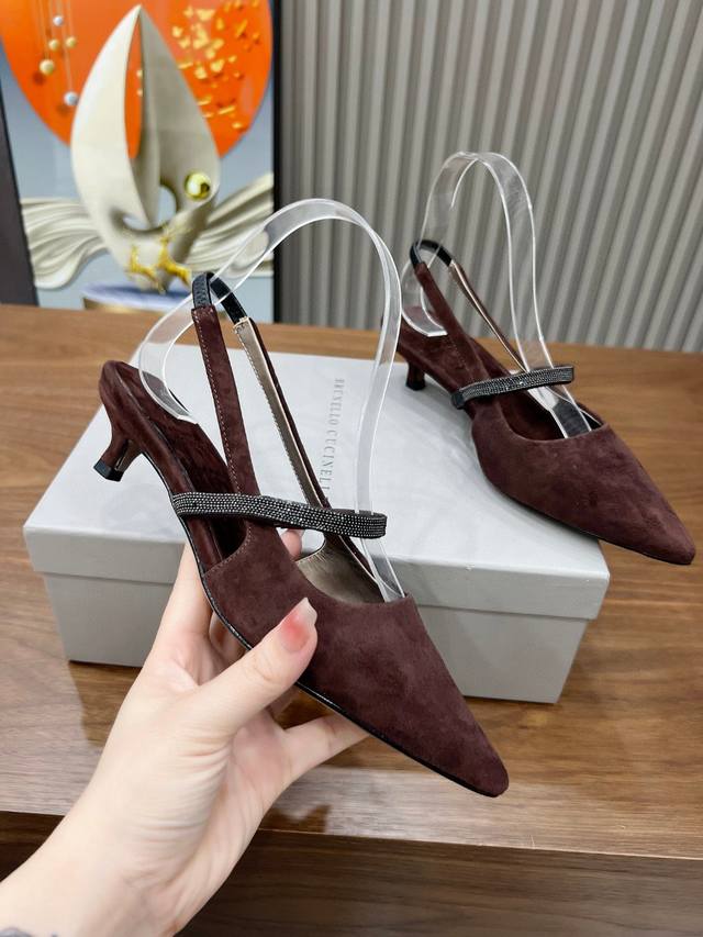 Brunellocucinelli. New Arrival Of Fashionable High-Heeled Sandals. Upper: Import