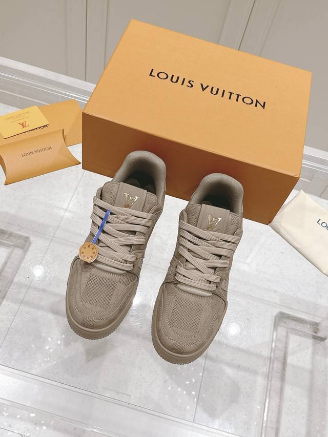 Top-Tier Version: Couple's Edition Lv Louis Vuitton L-Brand Trainer Series Coupl