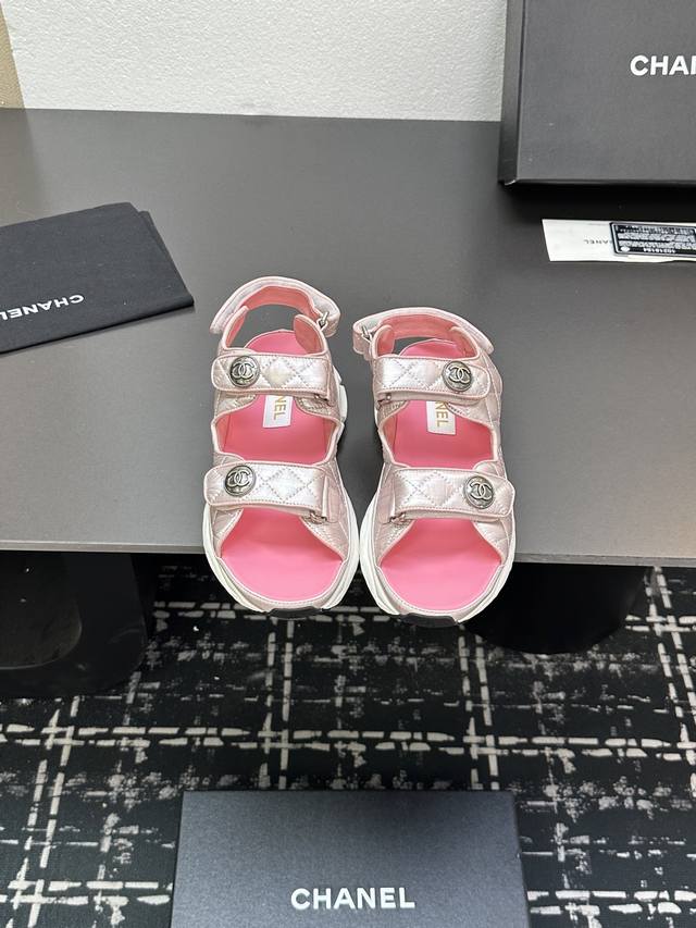 2025 Spring/Summer New Fabric Magic Tape Beach Sandals New Color Series Now Avai