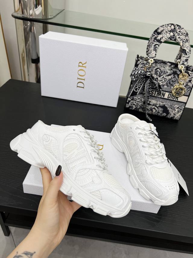 This Dior Chrono Sport Sandal Reinterprets Running Shoes In Dior's Haute Couture
