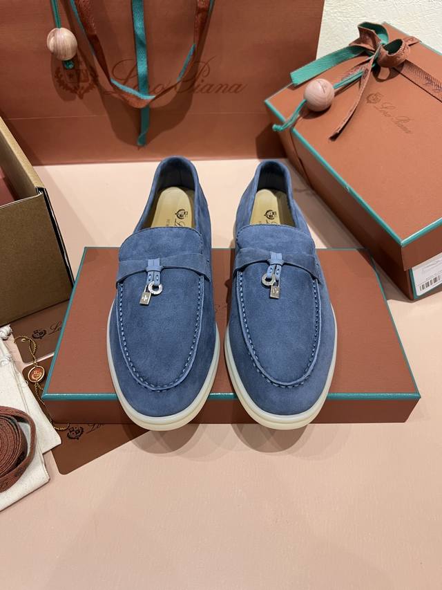 Gray-Blue Authentic Lp Nuoyou Piana Top-Tier Company Product Loro Piana Women's