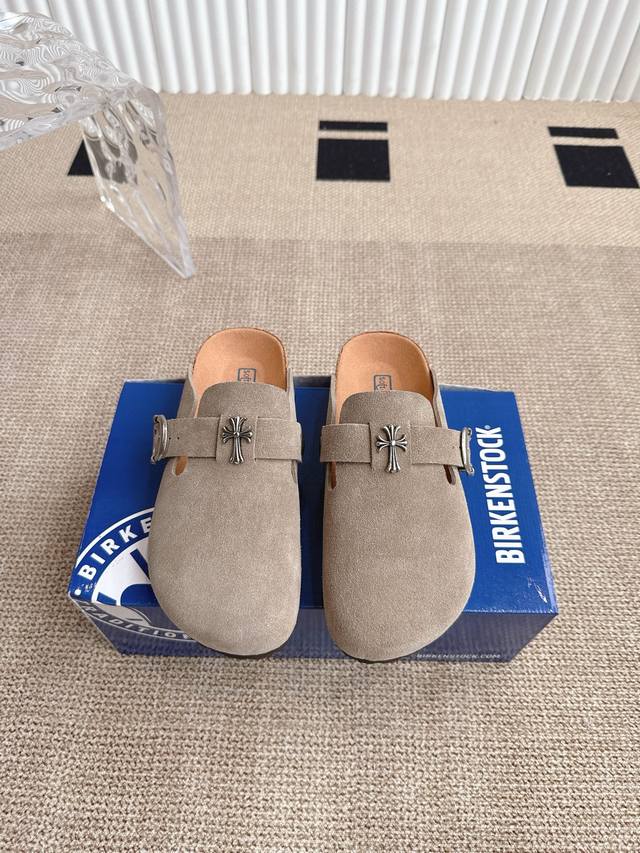 Comehearts X Birkenstock Croco Heart X Birkenstock Leather Suede Fashion Casual