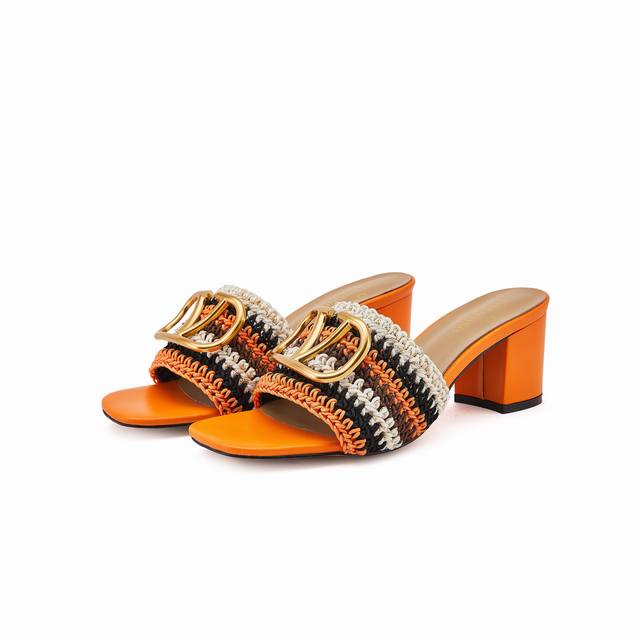 19668-27 Valentino New Sandals, 6.5Cm Heel Height, Sizes 35-43, Rubber Sole, Lea