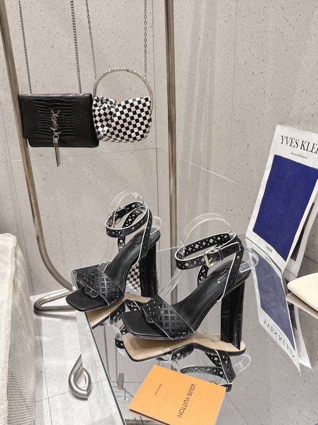 Lv Plum Heel Sandals Donkey House Summer New Top Version This Silhouette Sandal
