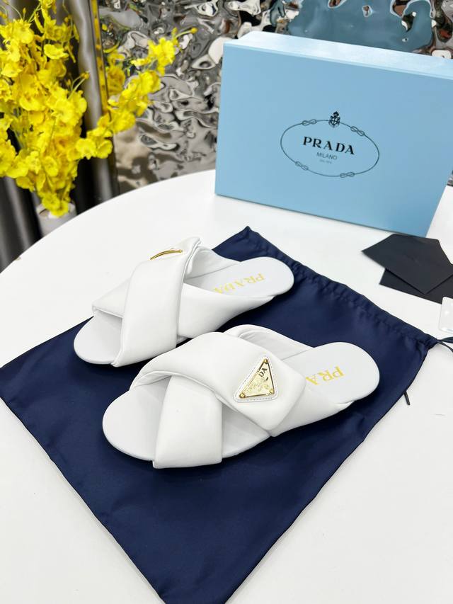 Prada Bread-Style Mules Top-Of-The-Line New 2025 Model These Mules Are Incredibl