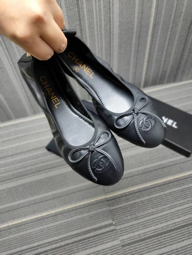 Bulk Order Price: Chanel Classic Ballet Flats, Rolled-Up Design, Classic Round-T