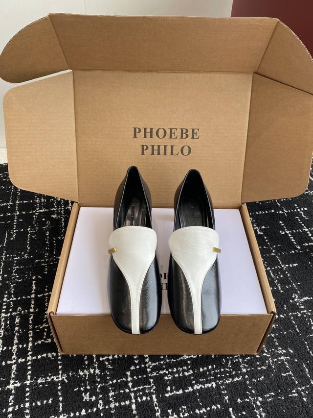 Premium-Grade Phoebe Philo 25Ss Exclusive Release Double-Stitched Square-Toe Mar