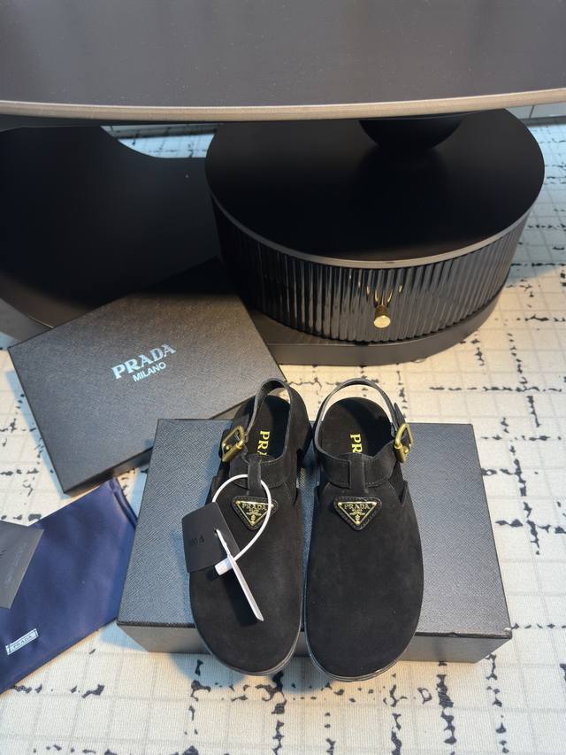 Prada 25 New Arrival: Buckle-Front Birkenstock-Style Sandals | Sold Out Immediat