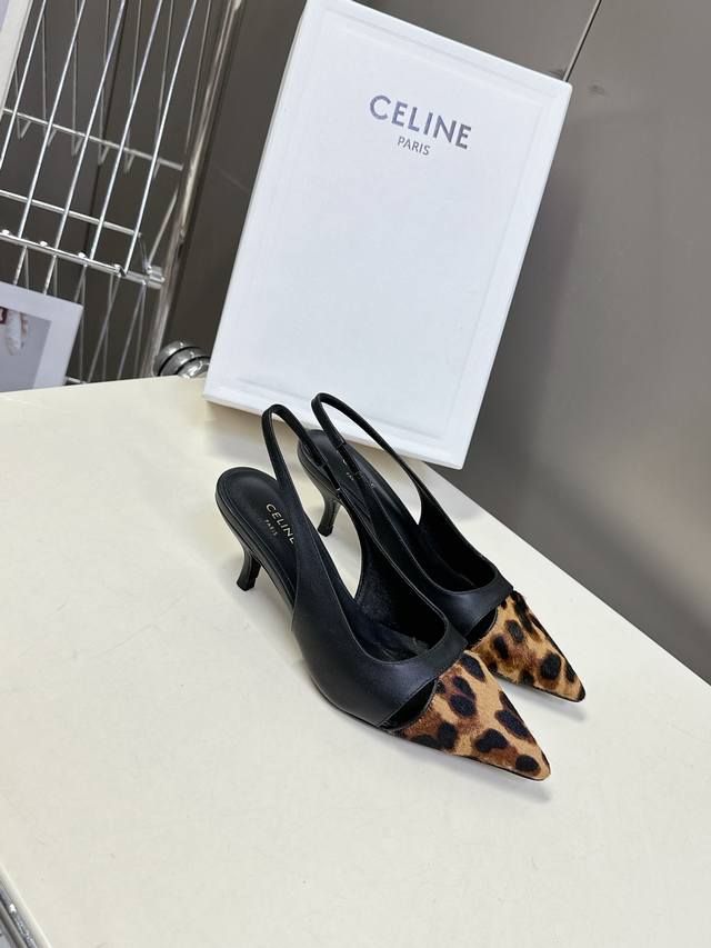 Celine Spring/Summer Arc De Triomphe Fashion High Heels With A Delicate Open-Toe