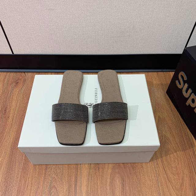 Brunell* Cucinell* Flat Sandals. Material: Imported Eco-Friendly Cowhide. Handma