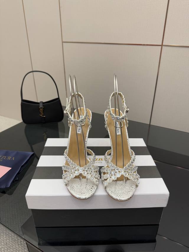 Premium Edition Aquazzura Large Pineapple High-Heel Sandals 2025 Spring/Summer N