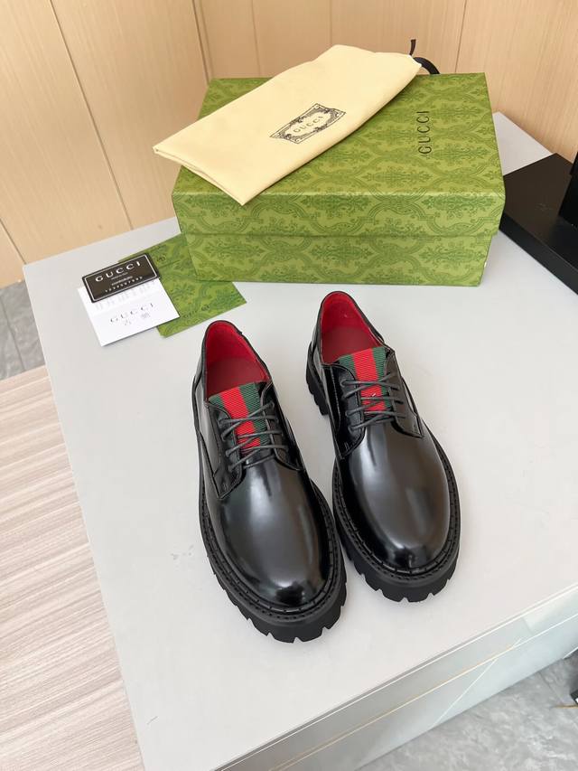 Factory Price: Yuan. The Latest Gucci Lace-Up Loafers From The Boutique. Perfect